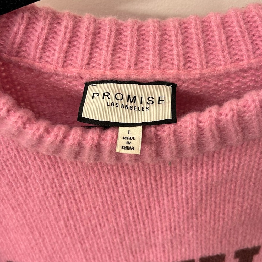 MOTHER Pink Knit Crew Neck Sweater - Picture 3 of 4